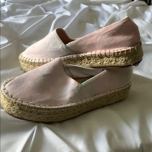 Pink tie-dye espadrilles